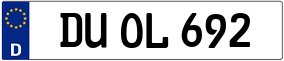 Truck License Plate
